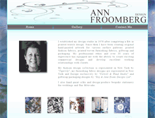 Tablet Screenshot of annfroombergdesign.com